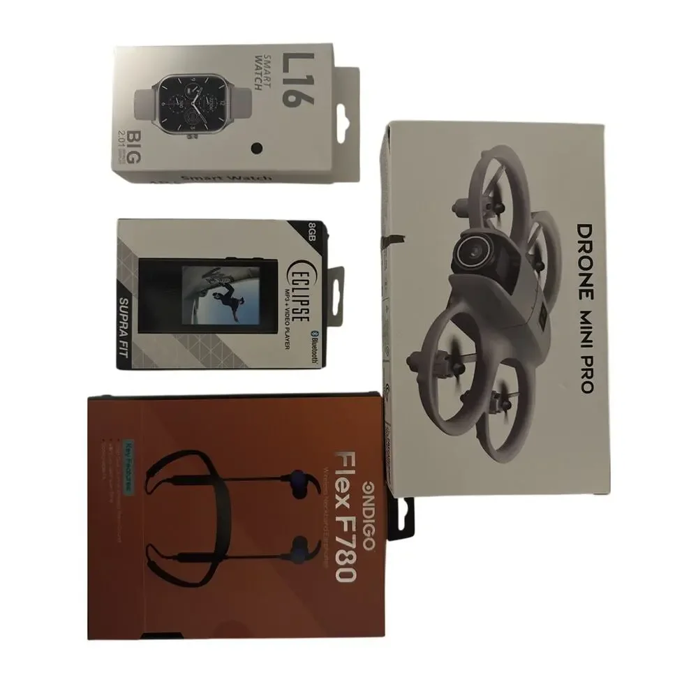 Bundle Package MiniProDrone EclipseMP3 FlexF780Neckband Smartwatch
